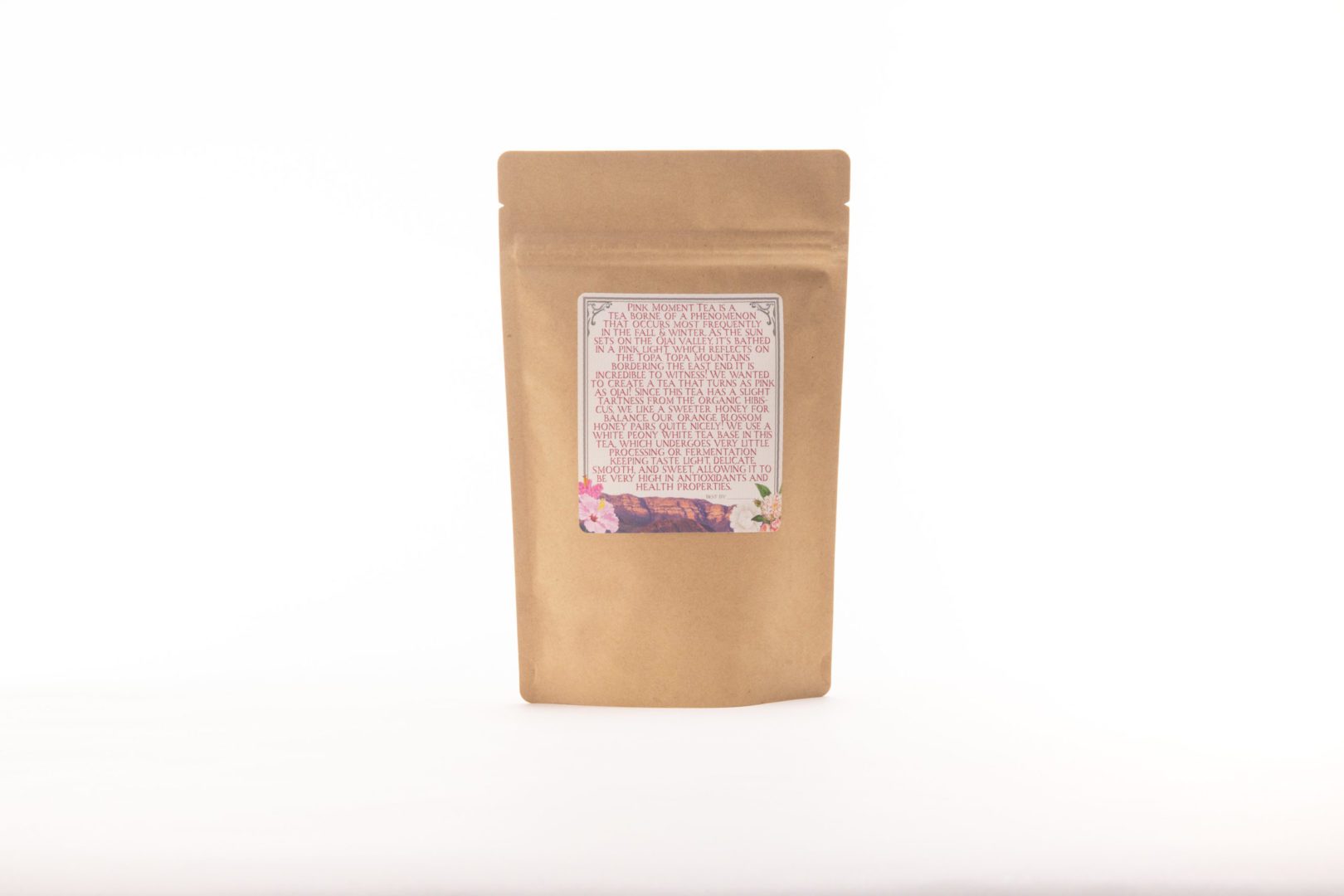 organic loose leaf hibiscus tea back 2
