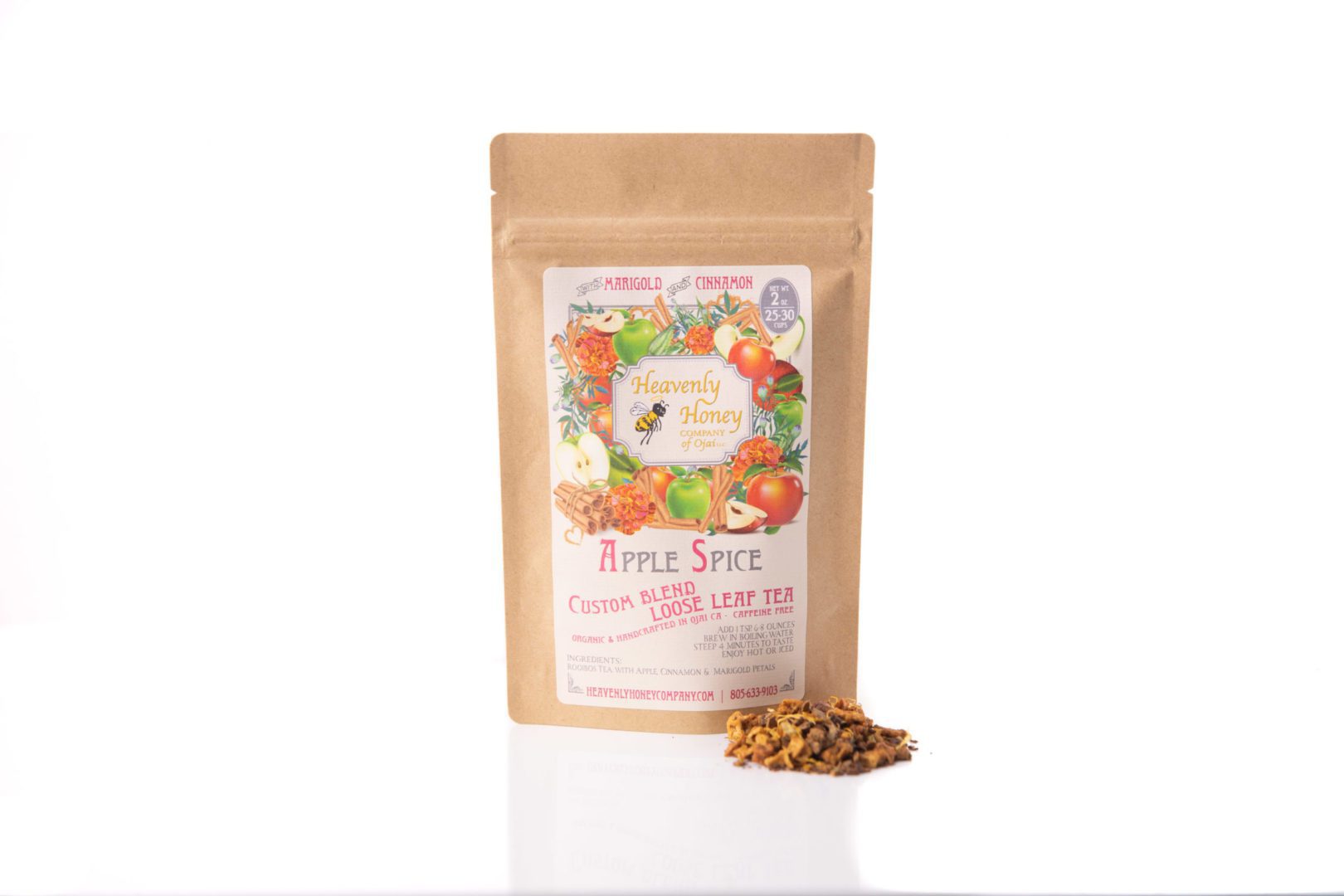 cinnamon apple spice loose leaf tea front